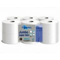 Tualetes papīrs PAPERBLU JUMBO Ø20, 9.1cm x 180m, celuloze, perforēts,2 kārtas