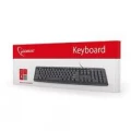 Tastatūra Gembird, KB-U-103 RU/ENG, USB, melna